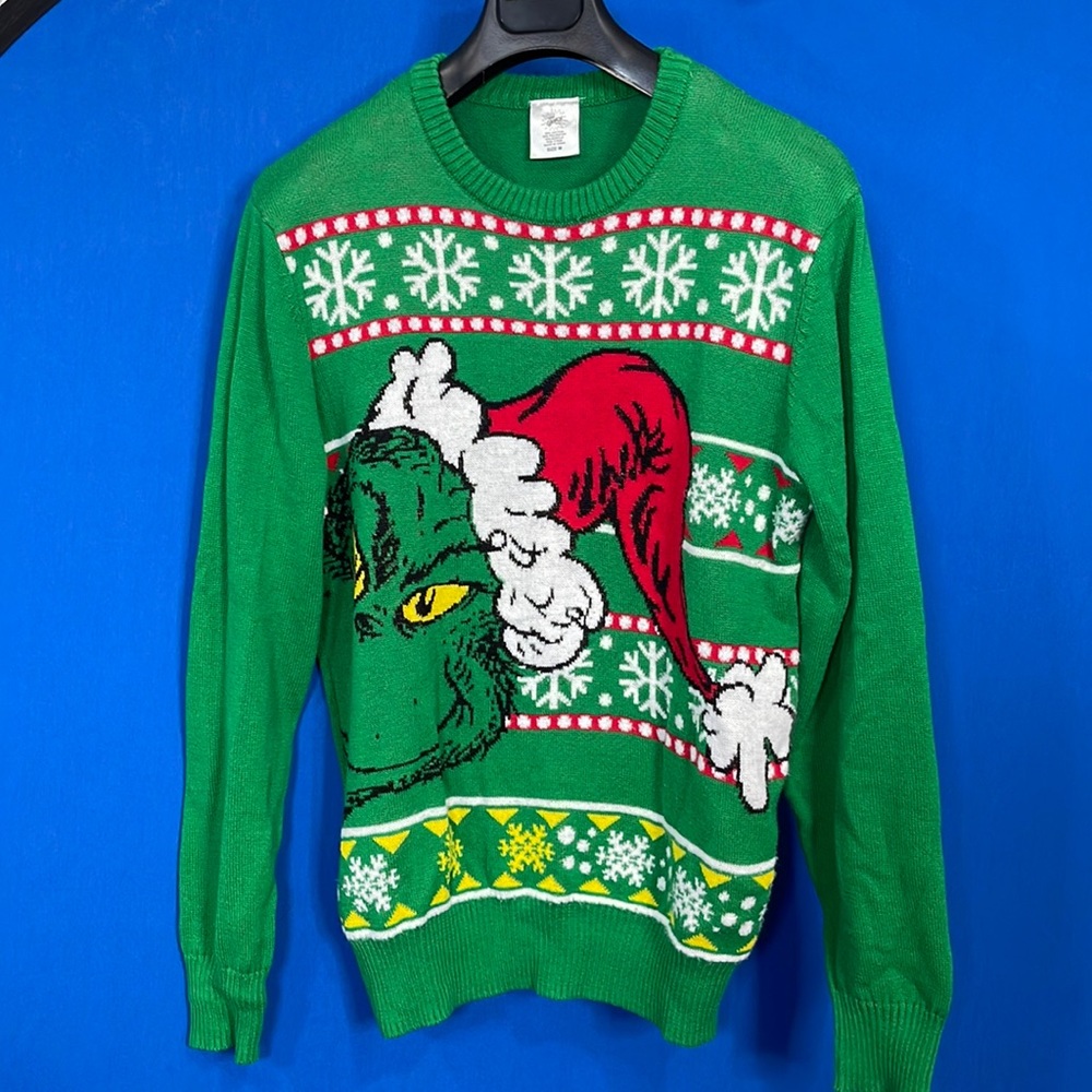 Grinch Ugly Christmas Sweater Size M